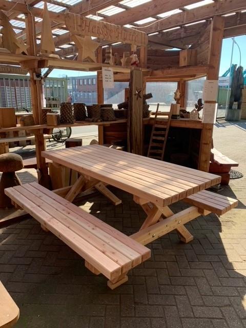 Picknickbank Lärche Länge 1,90m+ Breite 1,80m