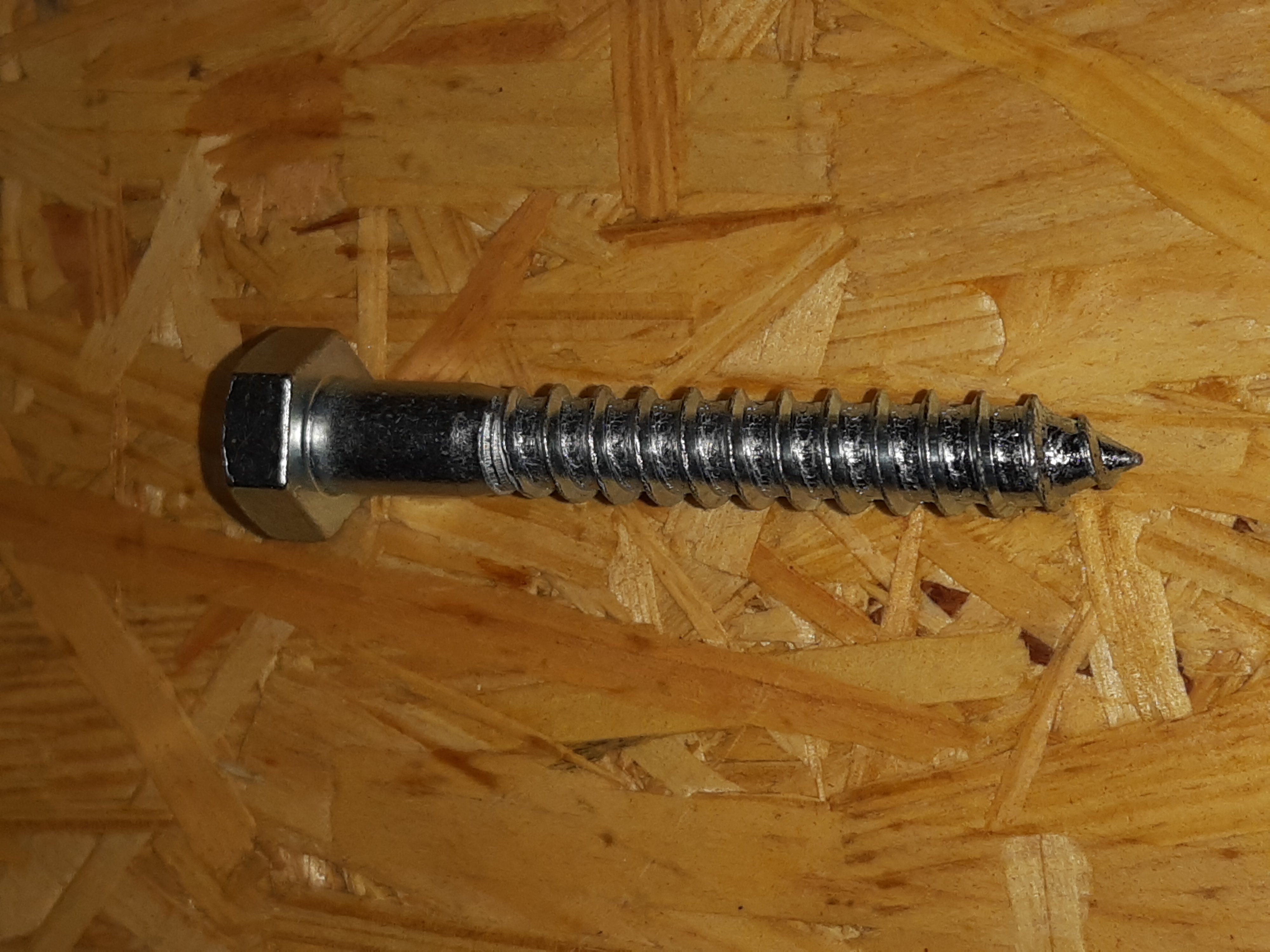 Holzschrauben 10x80mm, verzinkt, SW 17mm 