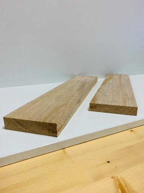 2,4x14cm 4,00m A-Schnitt Eiche