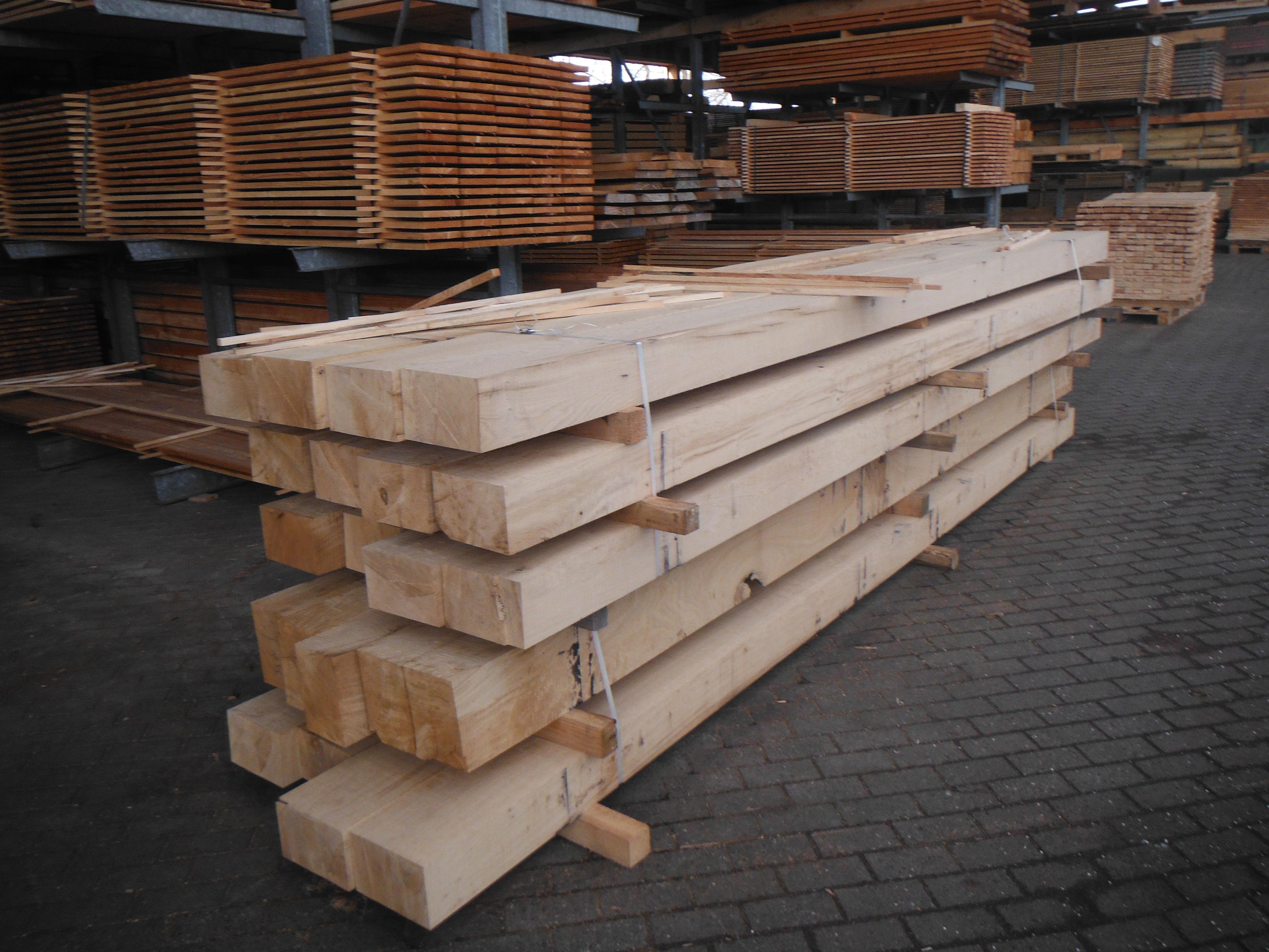 24x24cm 3,00m A-Schnitt Eiche