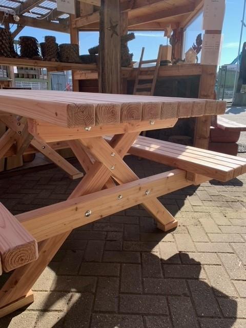 Picknickbank Lärche Länge 1,90m+ Breite 1,80m